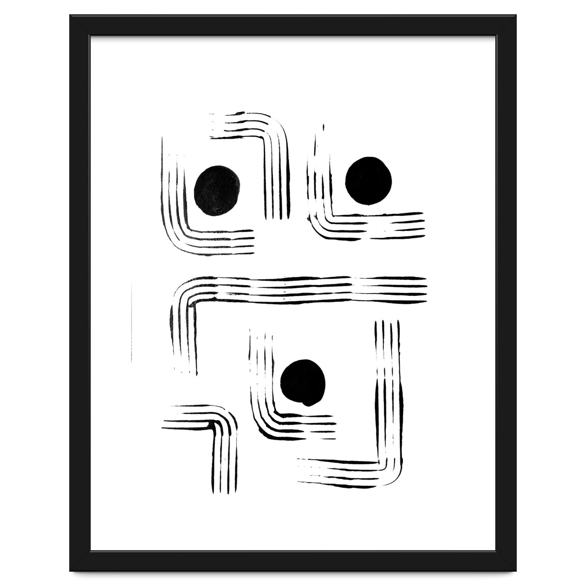 Mid-century Modern Monochrome Print #2