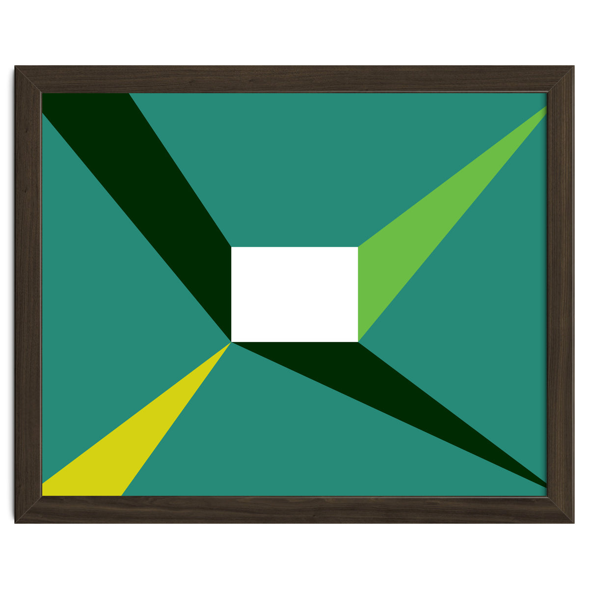 Geometric Shapes No. 27 - green, yellow & lime