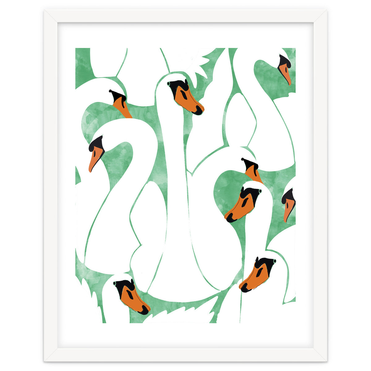 White Calm Was Born Into A Swan