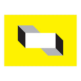 Geometric Shapes No. 50 - yellow, black & grey (Print Only) thumbnail