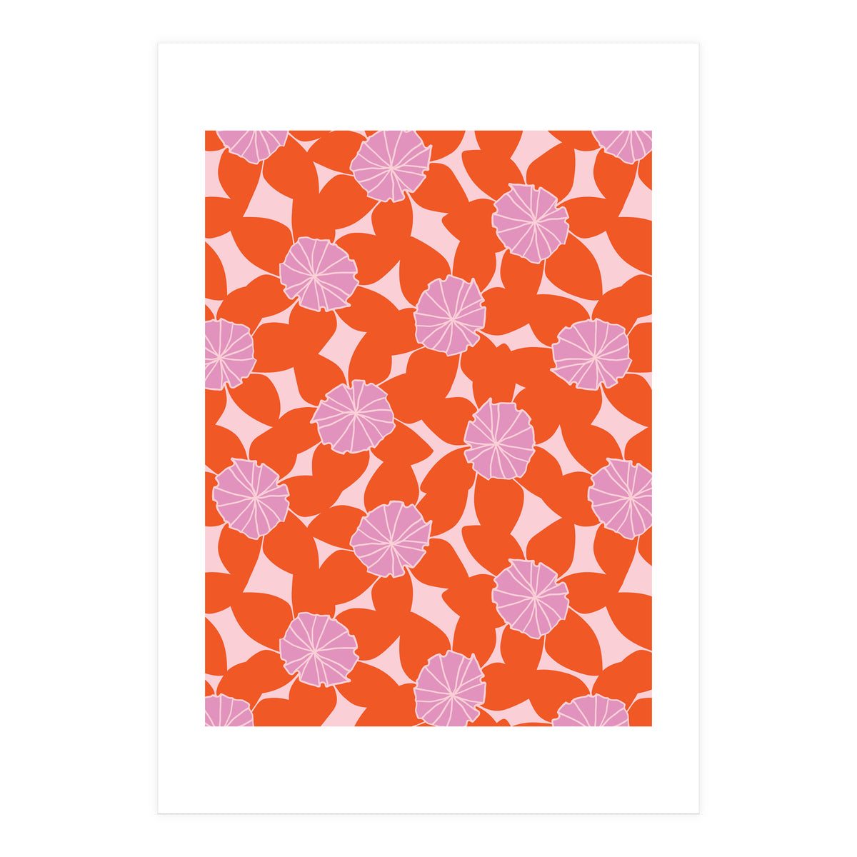 Purple Flower Pattern (Print Only)
