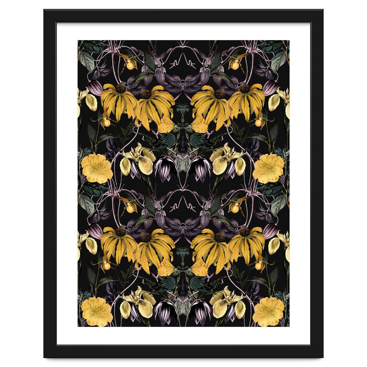 Nocturnal botanical garden kaleidoscope