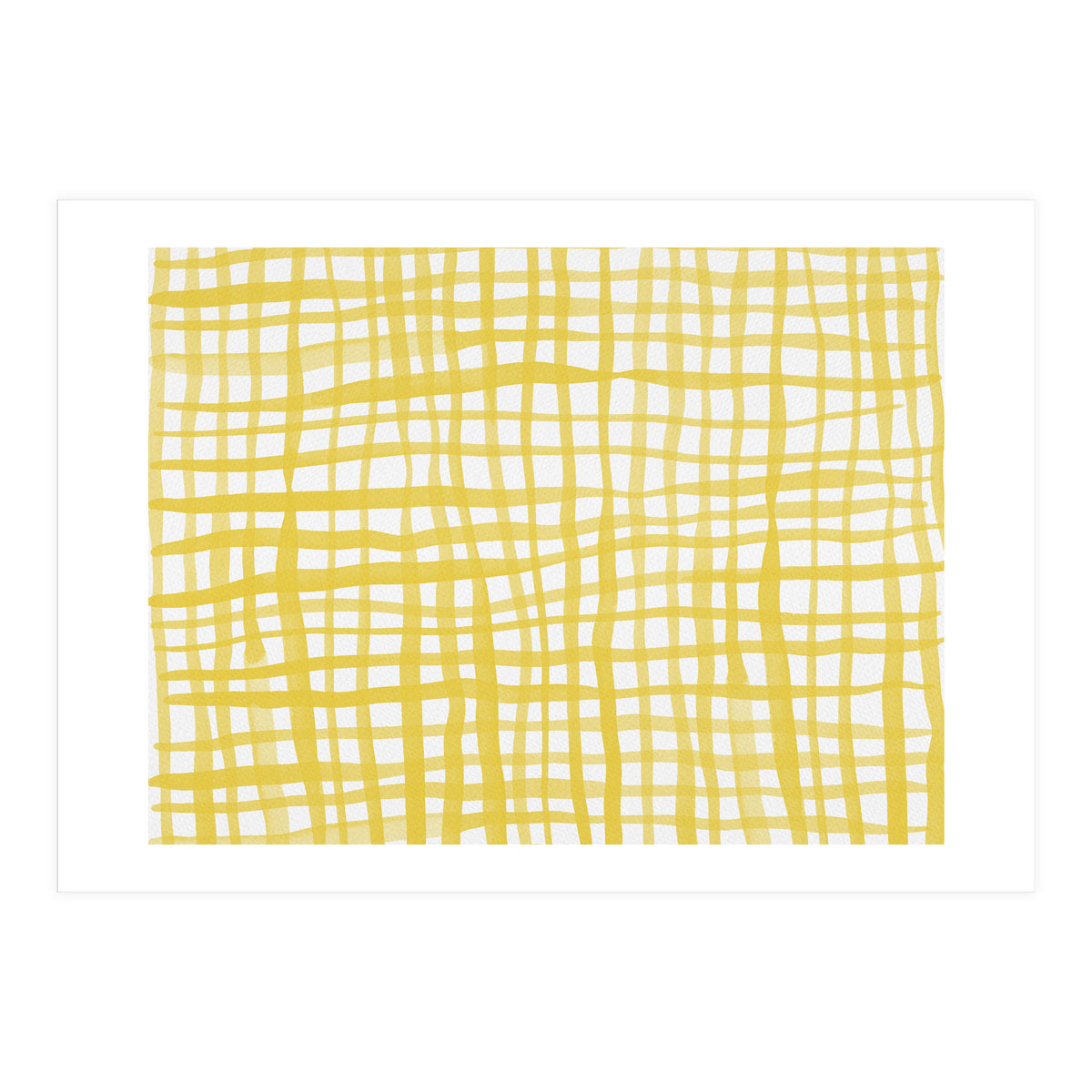Yellow Gingham (Print Only)