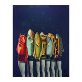 A Gaggle Of Reverse Mermaids (Print Only) thumbnail