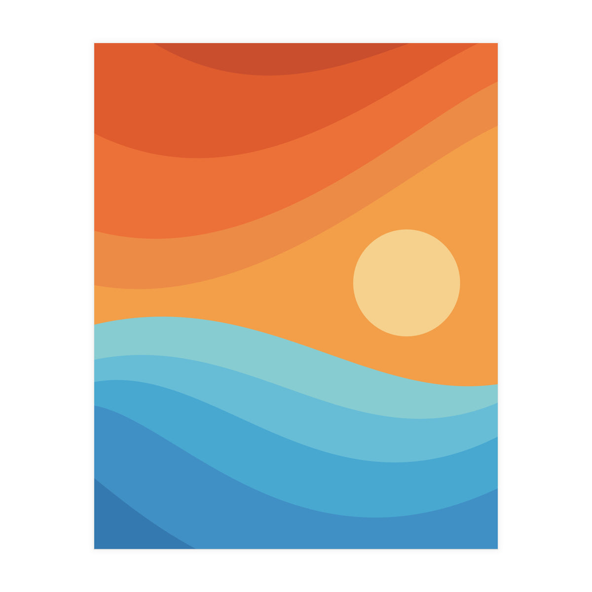 Colorful abstract landscape (Print Only)