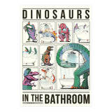 Dinosaurs in the Bathroom, Funny Toilet Humour (Print Only) thumbnail