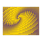 3d Abstract YELLOW Spiral Modern ART (Print Only) thumbnail