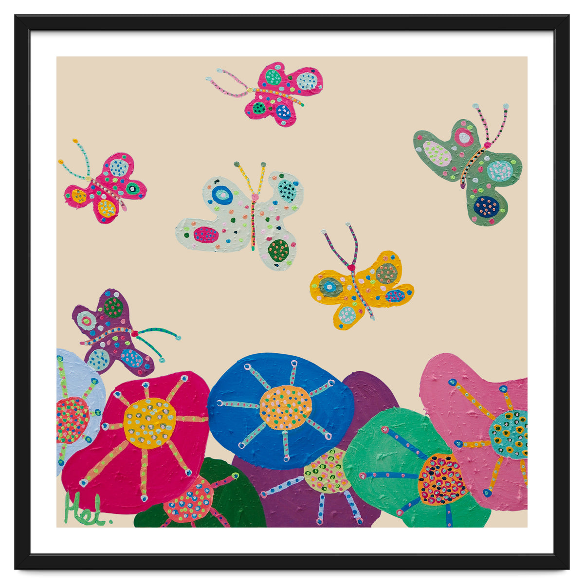 Butterflies Garden (pink)