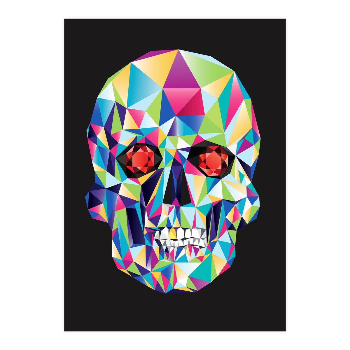 Geometric Candy Skull (Print Only)