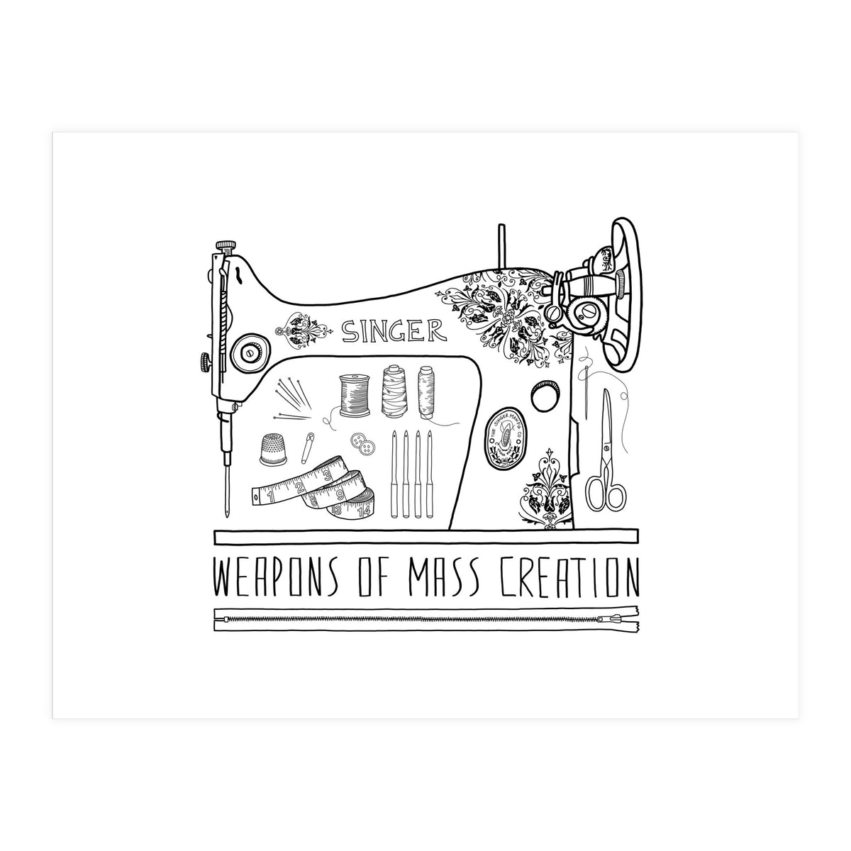 Weapons Of Mass Creation - Sewing (Print Only)