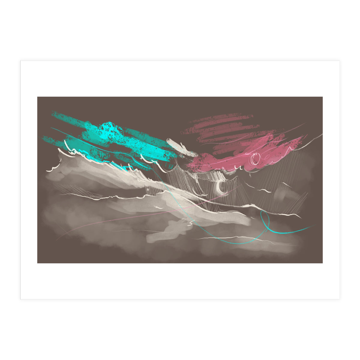 Teal in the sky (Print Only)