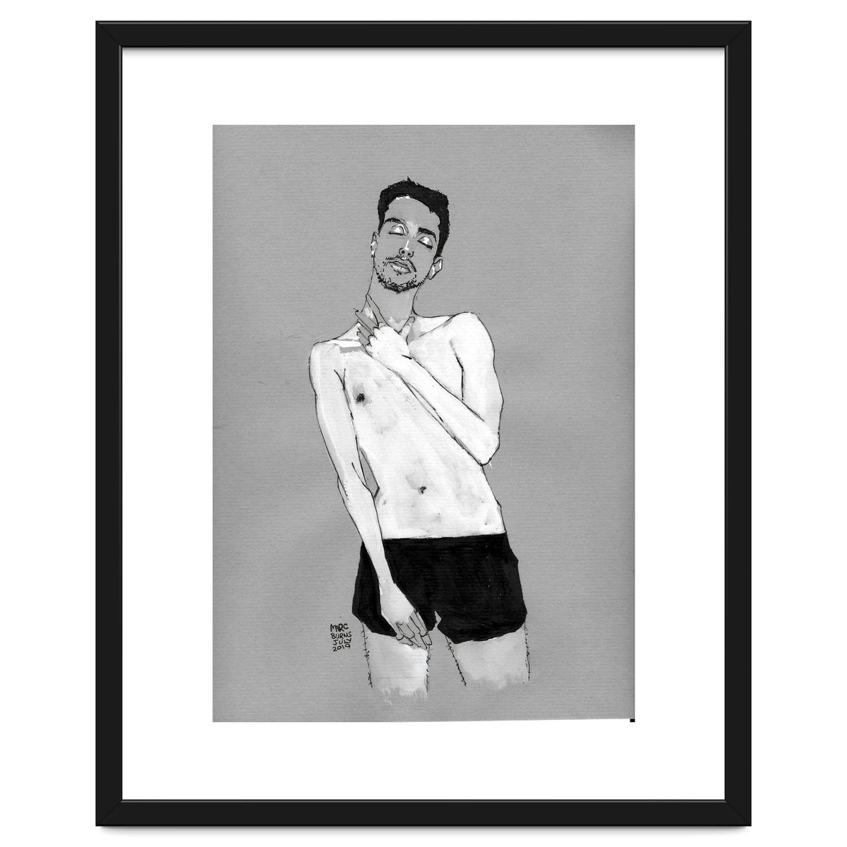 Untitled #42 - Man in black shorts