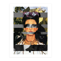 Frida's Self Portrait With Thorn Necklace & Amy Winehouse (Print Only)