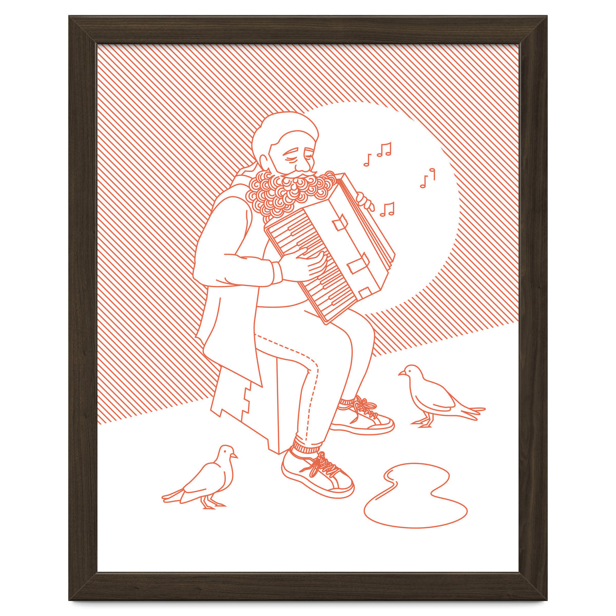 "For Love Not Money" in Orange