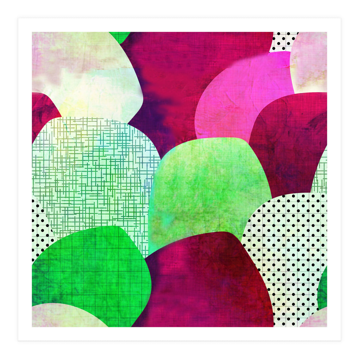 Opala Circles are the new triangles purple (Print Only)