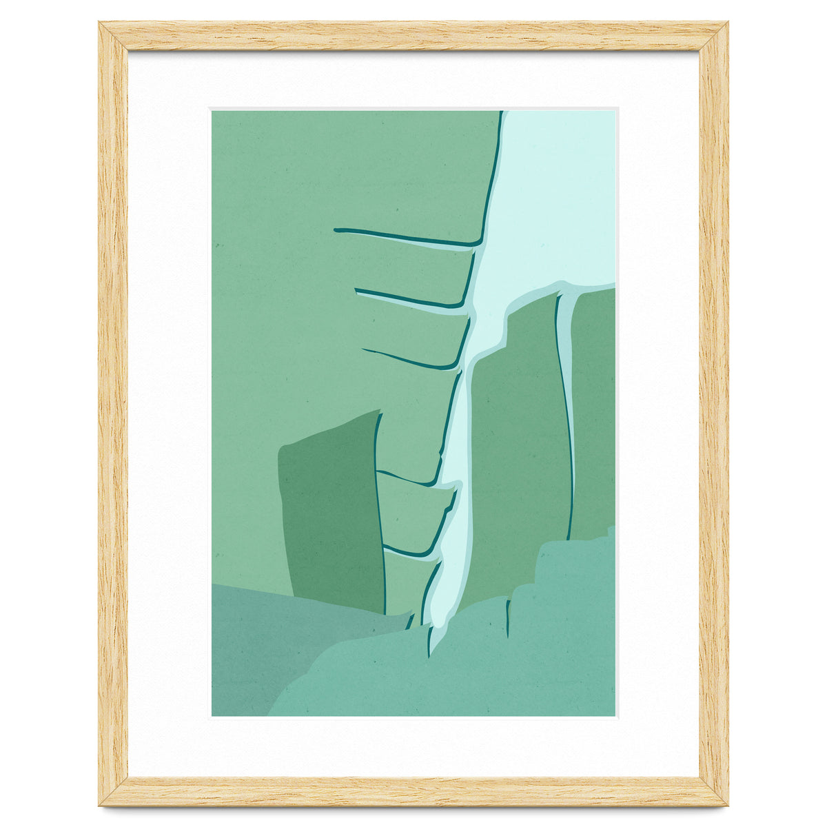 Abstract Banana Leaves One - Greener Eden