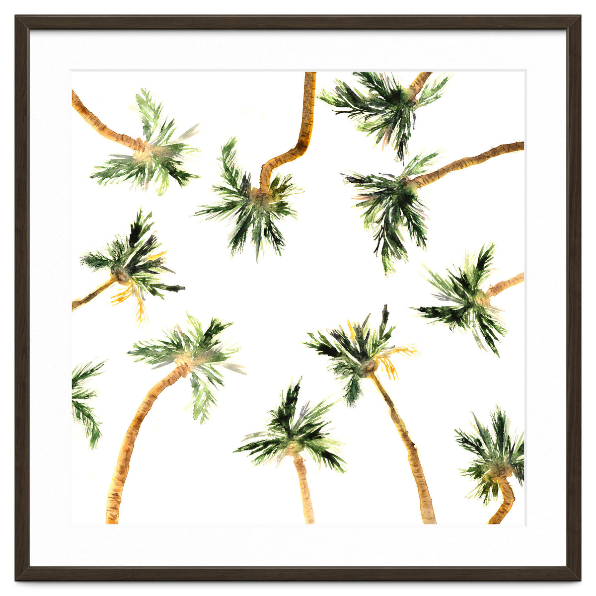 Under the coconut palms || watercolor