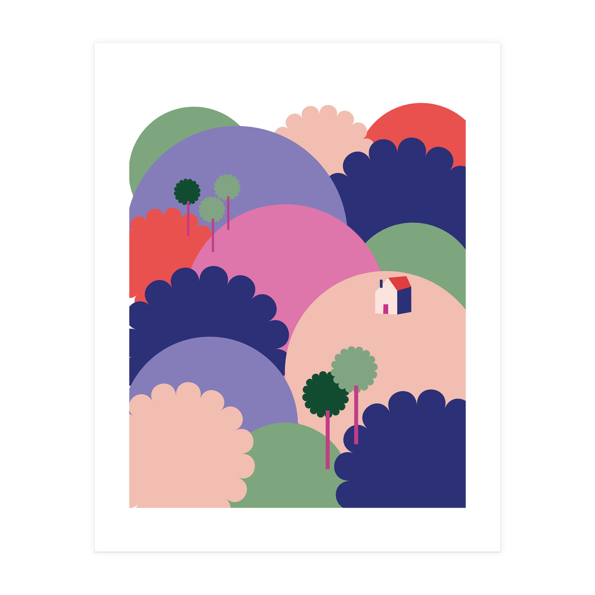 Mediterranean Landscape 1 Rgb  (Print Only)