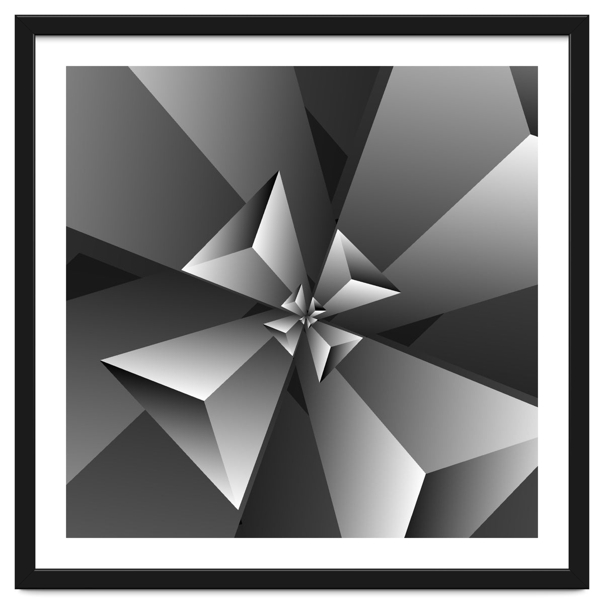 Blackish Trendy Triangle Pattern