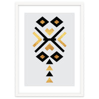 Gold And Black Abstract Tribal