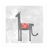 Llama With Fancy Blanket (Print Only)