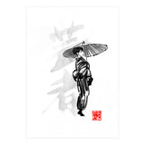 Geisha and umbrella (Print Only) thumbnail