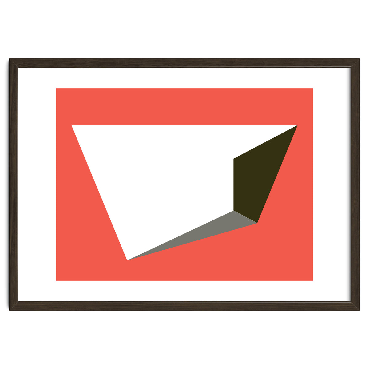 Geometric Shapes No. 81 - pink, grey, black & white