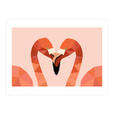Flamingo Bird Low Poly Art  (Print Only) thumbnail