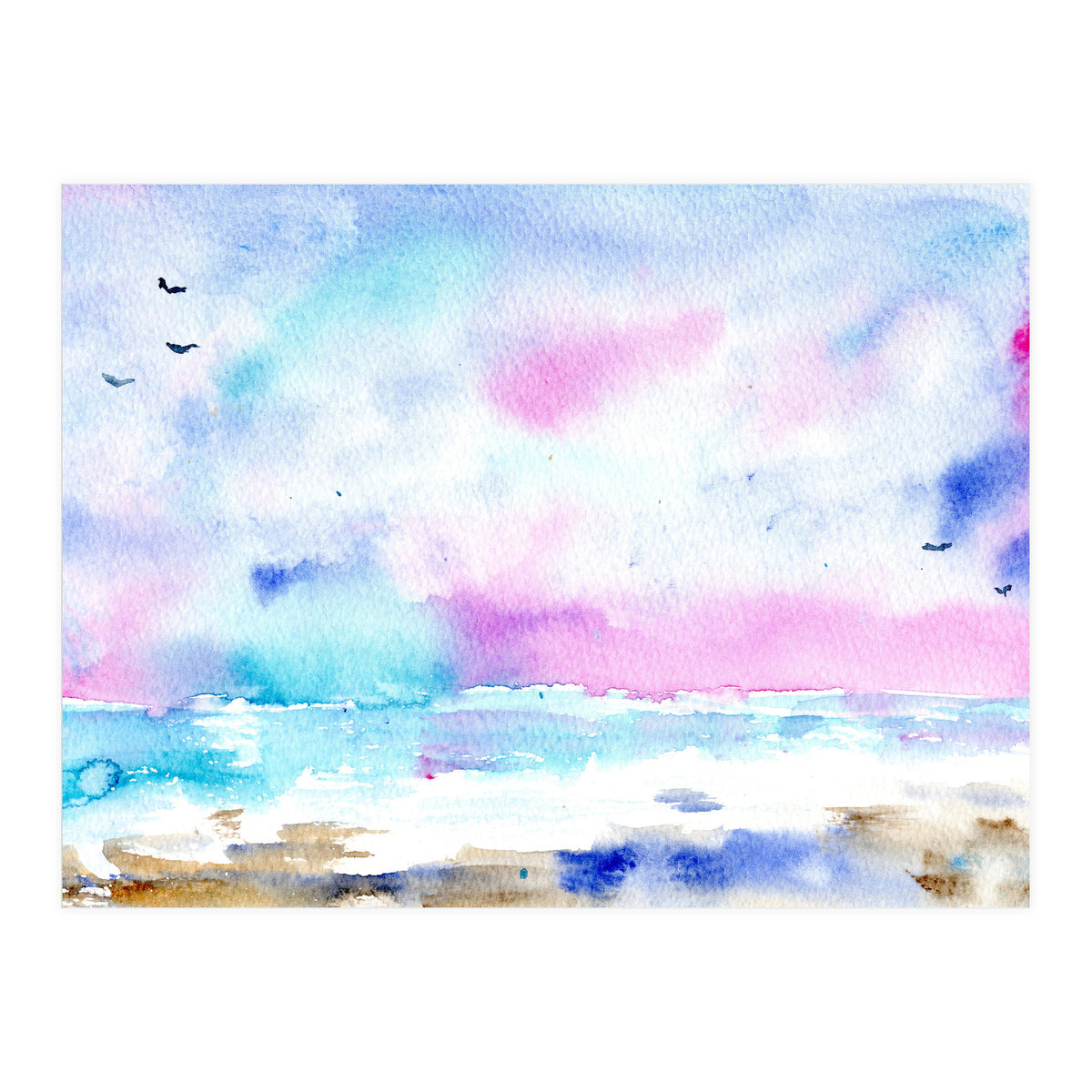 Tenderness of the sea || watercolor (Print Only)