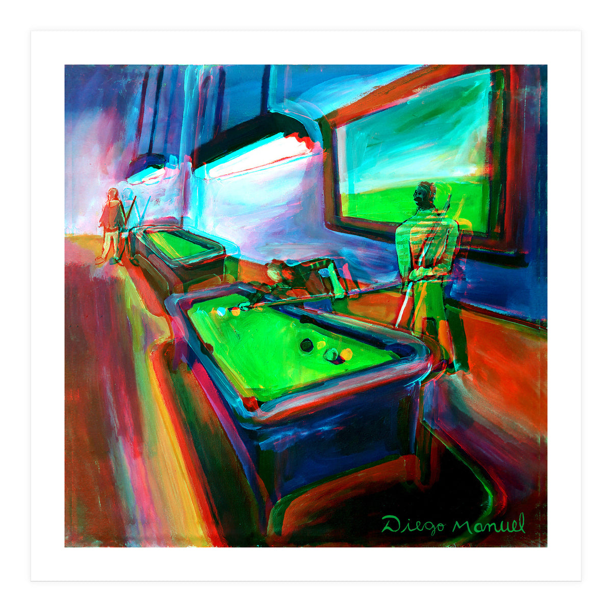 Noche De Pool B 2 (Print Only)