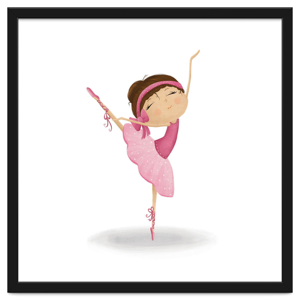 Adorable Ballerina Nursery Print