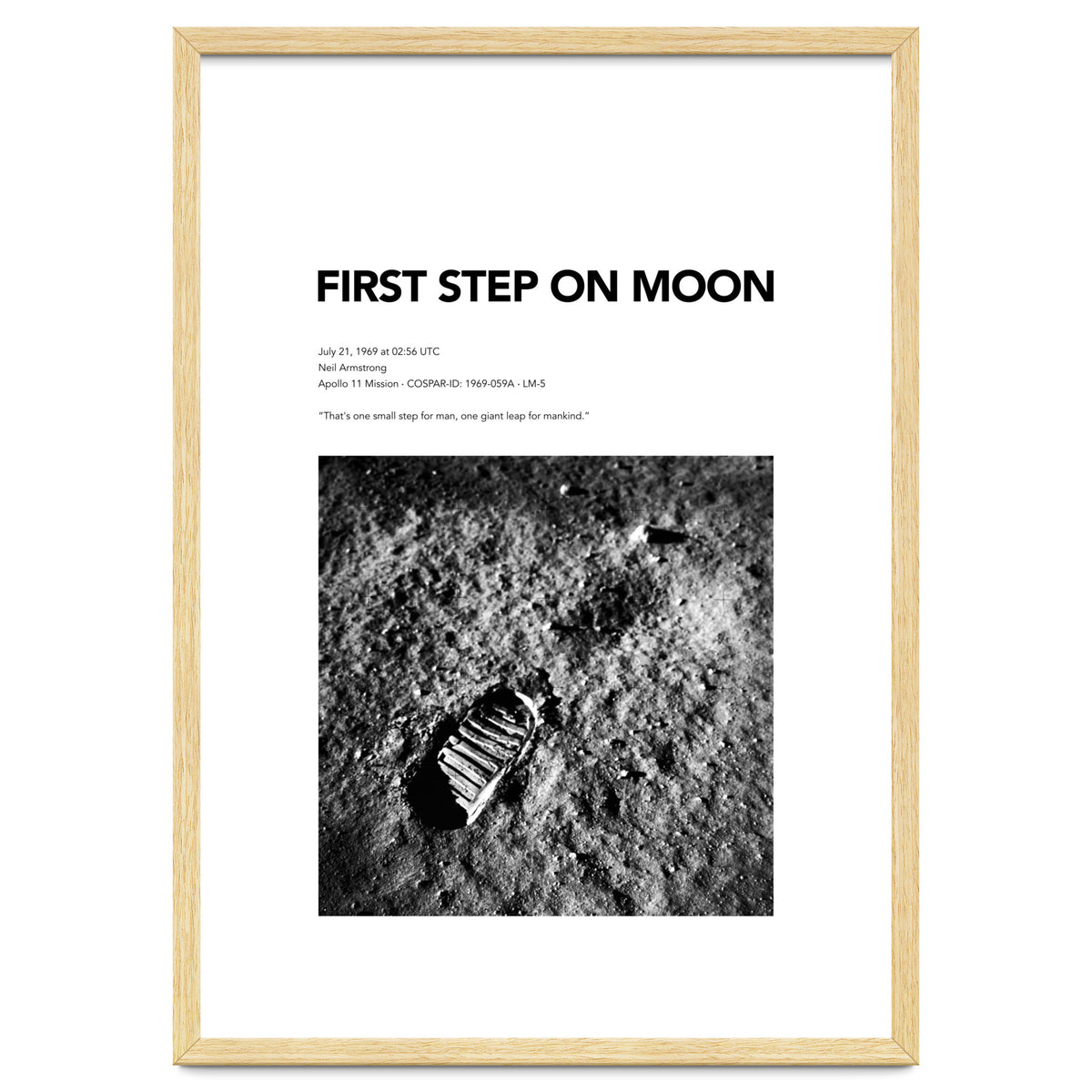 FIRST STEP ON MOON