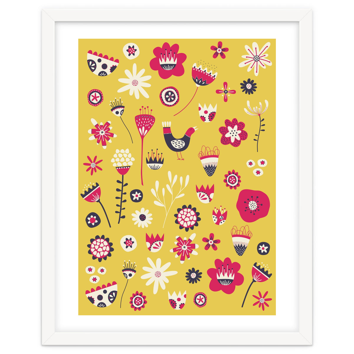 Spring Folk Floral Yellow
