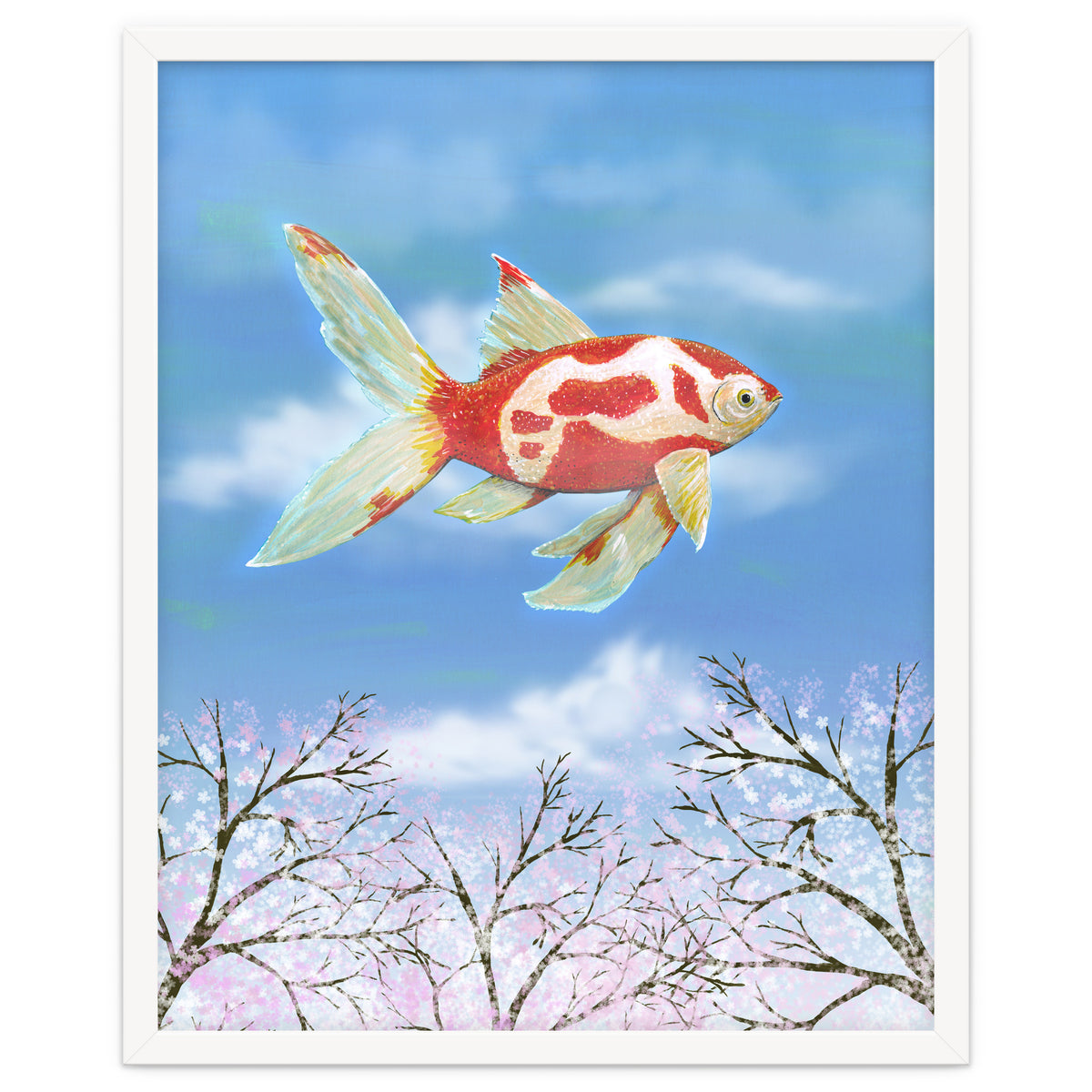 Flying goldfish