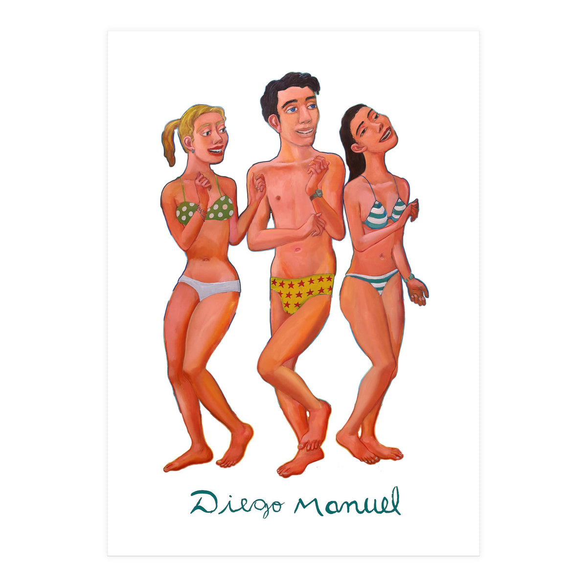 Bailando En La Playa 7 (Print Only)