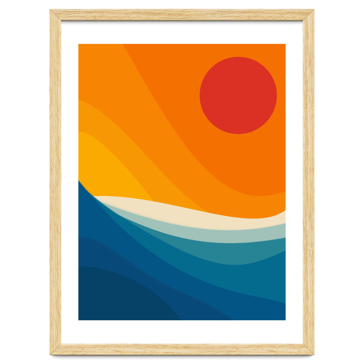 Abstract landscape art