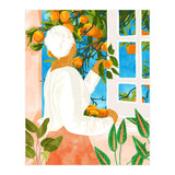 A Few Bad Oranges Is No Reason Not To Bring The Grove Home | Boho Botanical Garden Painting (Print Only) thumbnail