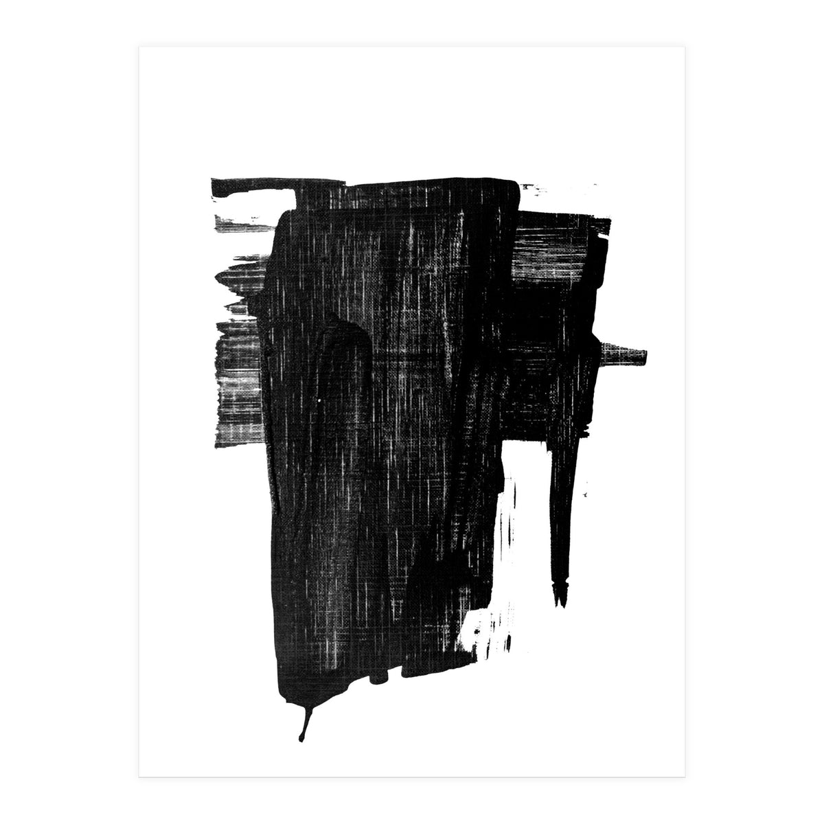 Minimalist Textured Brushstroke Art #2 (Print Only)