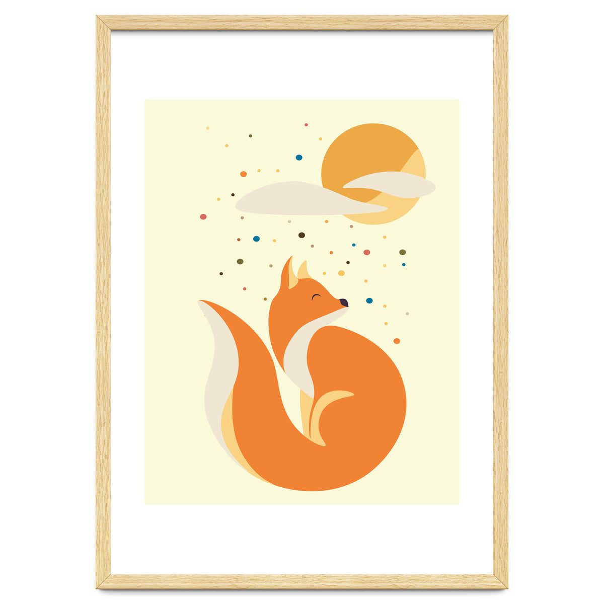 Foxy felt with the heart