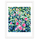 Winter Rose | Botanical Floral Garden | Boho Vintage Plants Meadow Roses Painting thumbnail