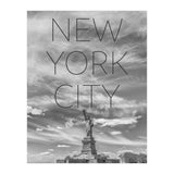 NYC Statue of Liberty | Text & Skyline (Print Only) thumbnail