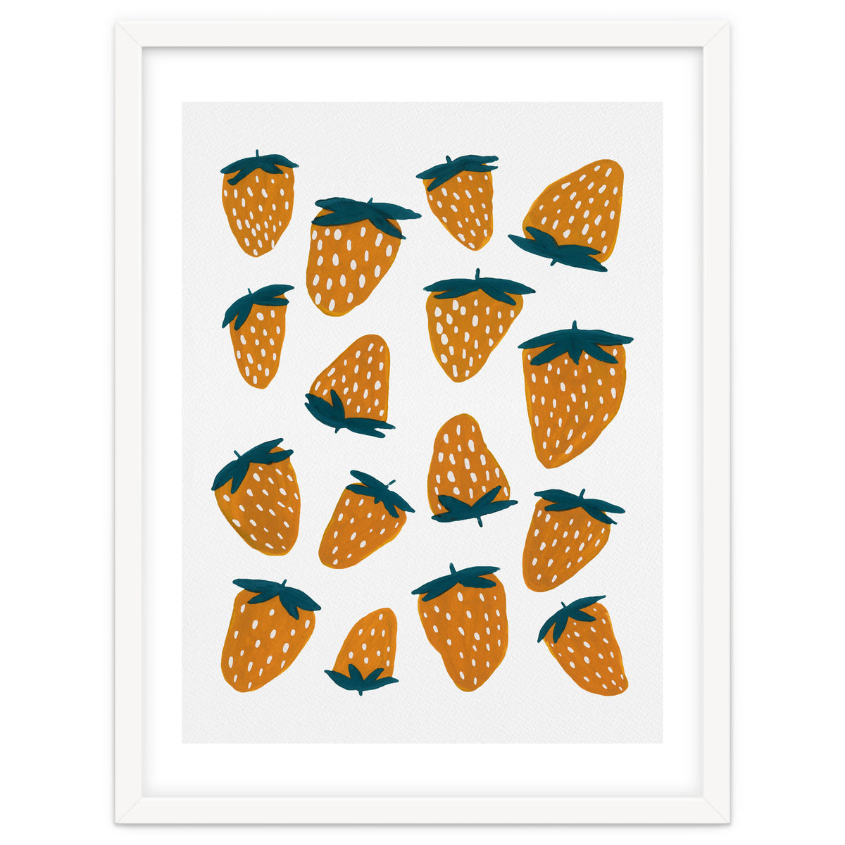 Summer strawberries red