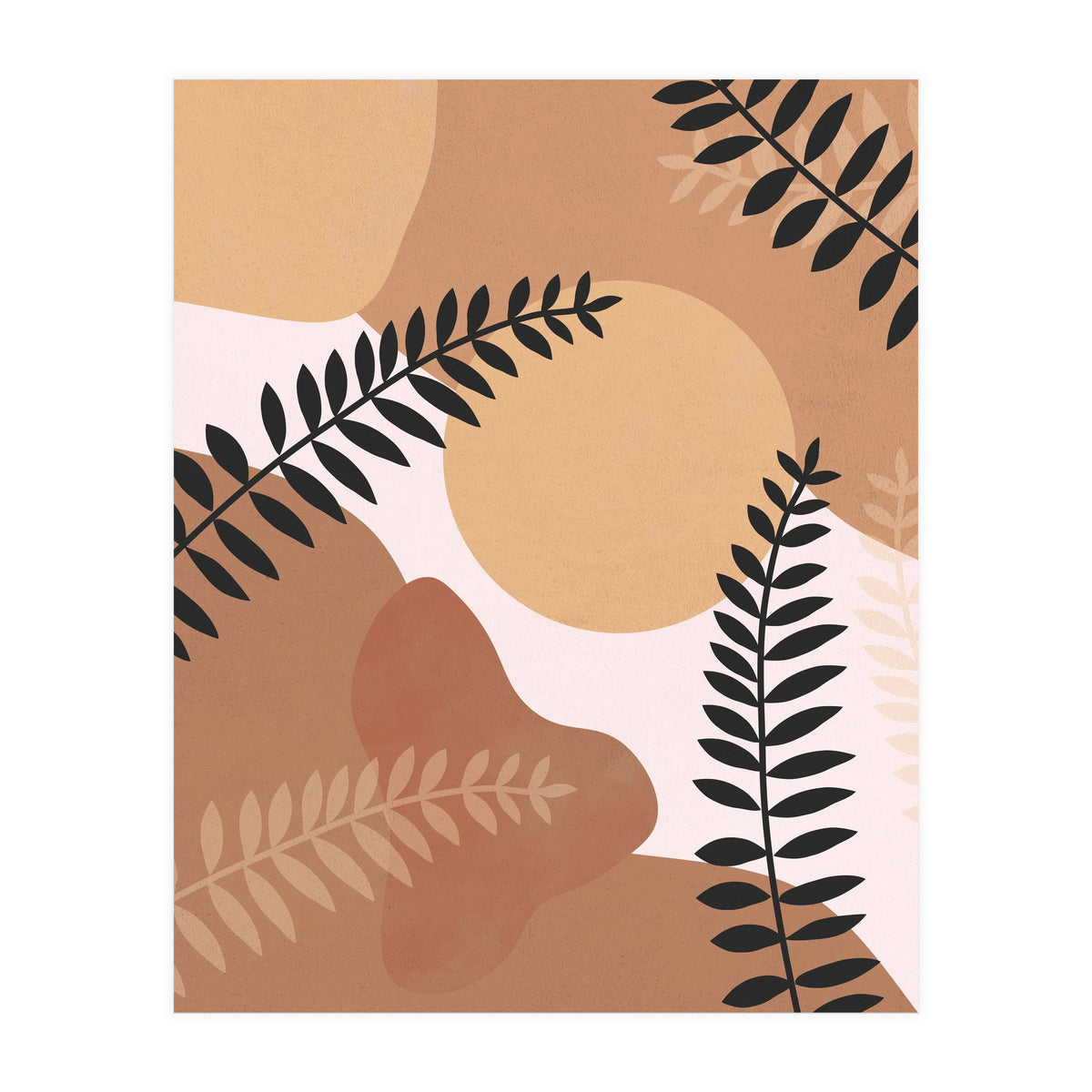 Boho Fern Leaves (Print Only)