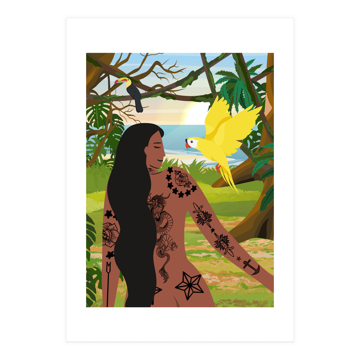 Golden Conure and Me (Print Only)