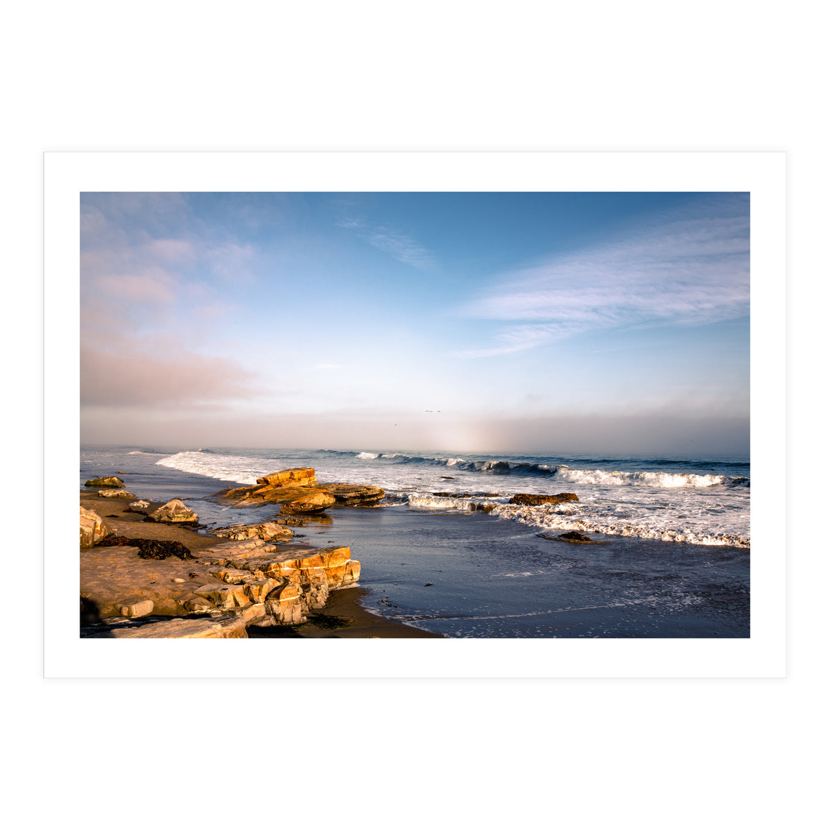 Foggy Beach (Print Only)