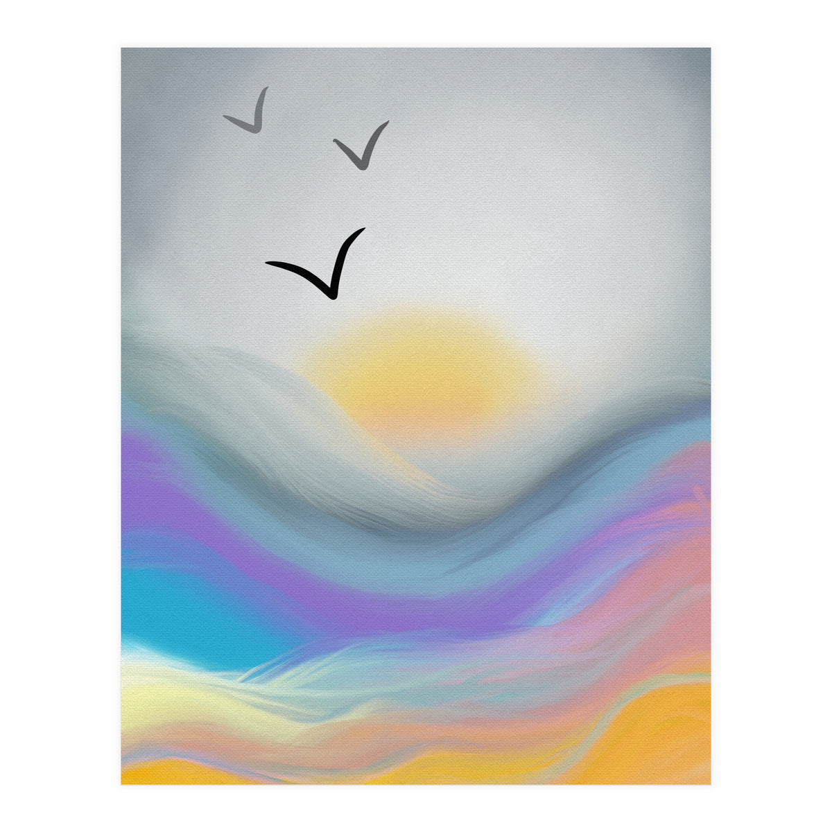 Sunset Waves (Print Only)