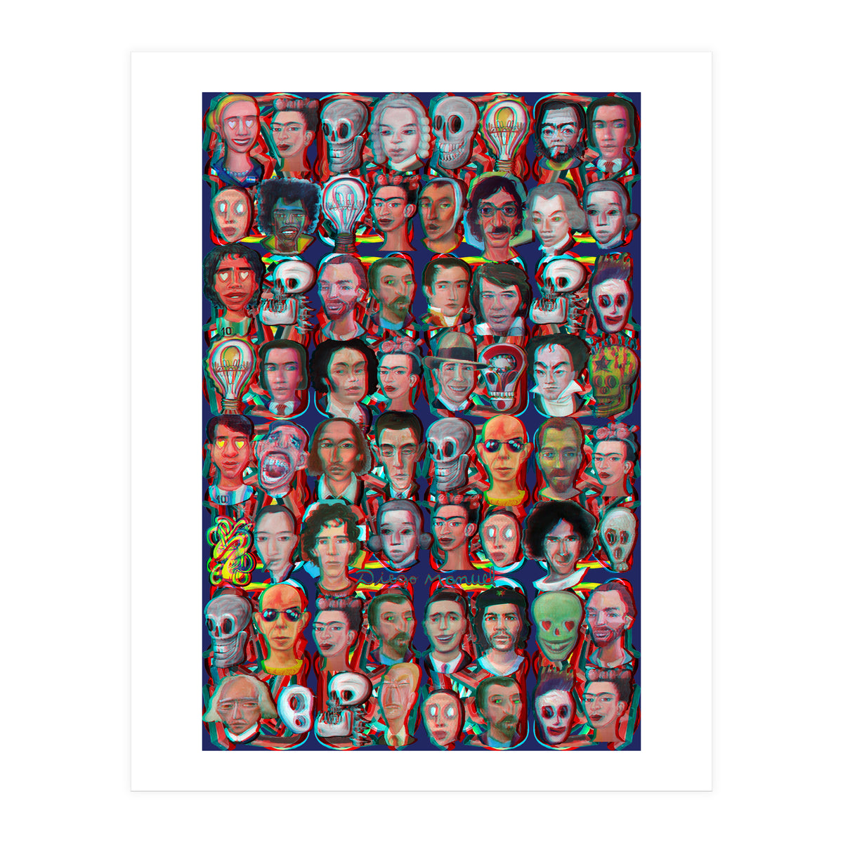 Formas 14 34 3d And Retratos 1 (Print Only)