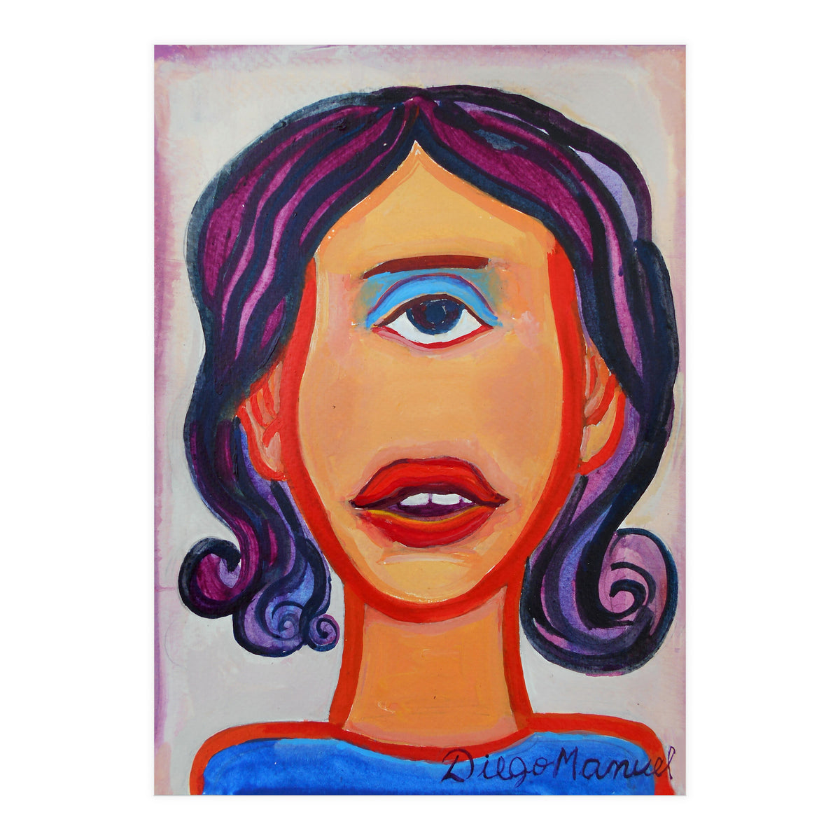 Cabeza De Mujer (Print Only)