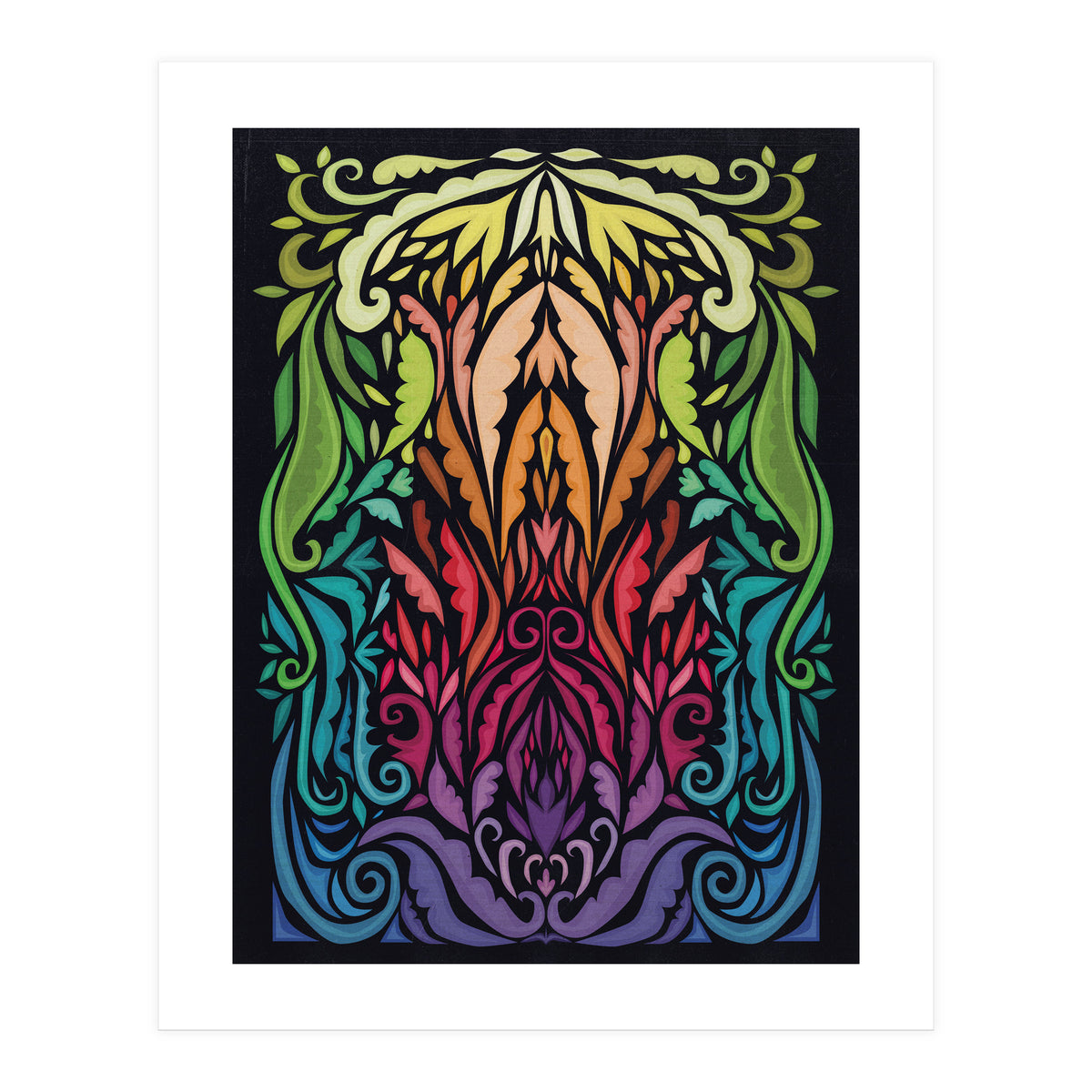 Art Noveau Rainbow (Print Only)