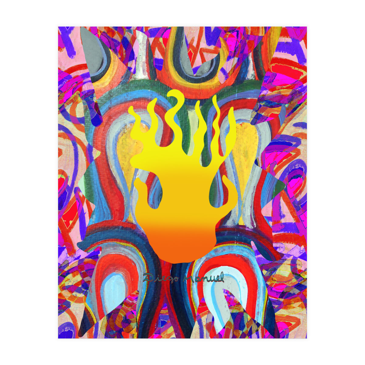 Fuego Y Graffiti 28 (Print Only)